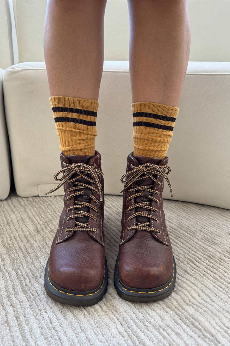 Extended Boyfriend Socks - Biscotti