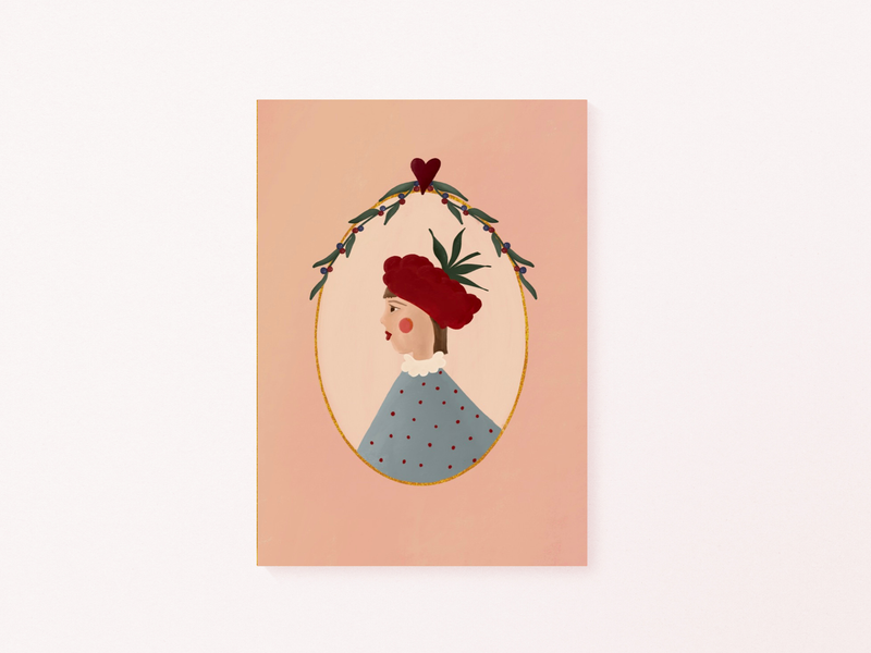 Queen of the Rodeo - Giclee Art Print - Raspberry: A3