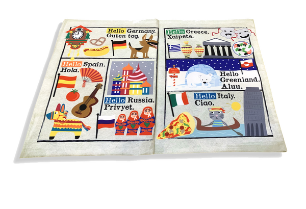 Crinkly Cloth Newspaper - Hello Friends