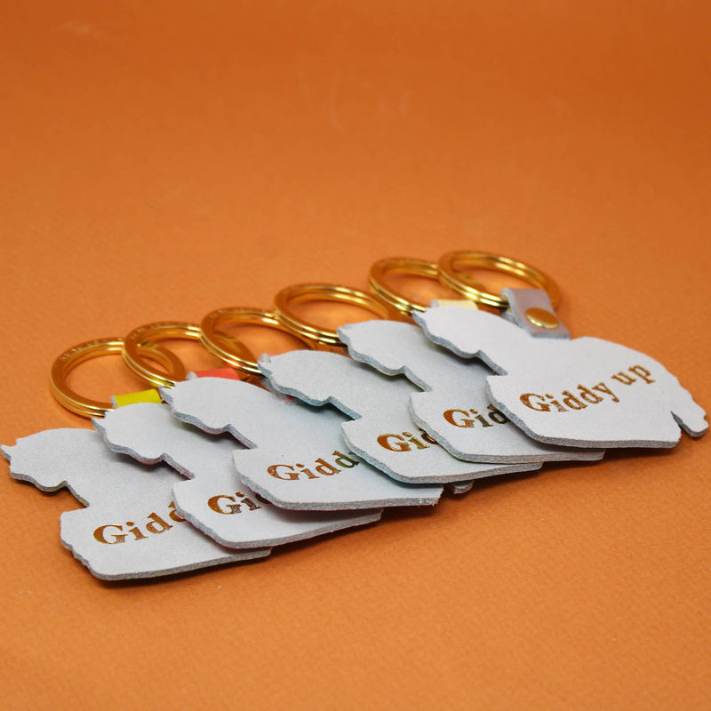 Horse Key Fob - Acid Green