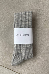 Le Bon Shoppe- Schoolgirl Socks - Merino Wool Blend: Black