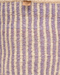 The Basket Room - UMEME: Lavender Pinstripe Woven Storage Basket: S / Purple / Pinstripe