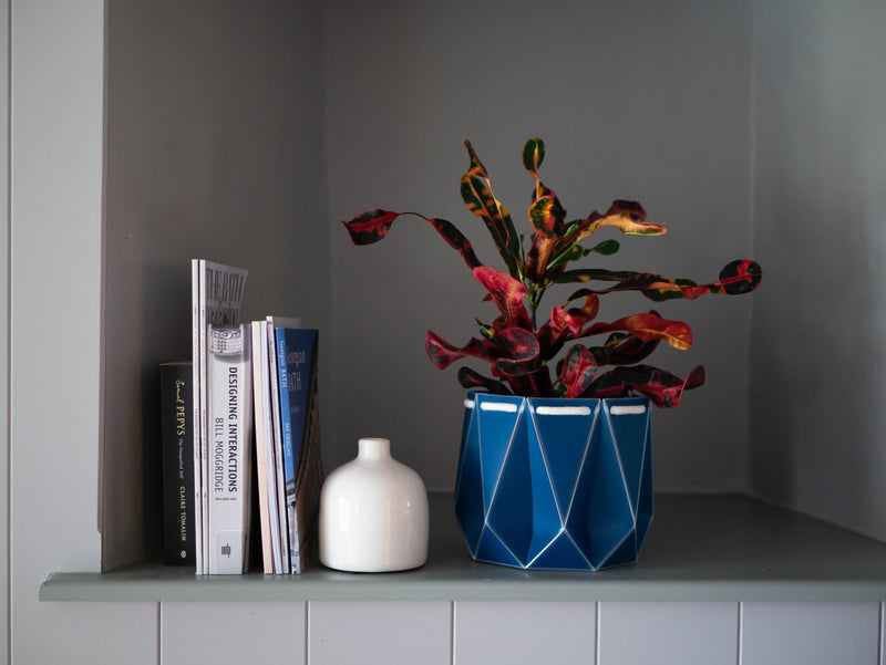 18cm Self-Watering Pot - Navy