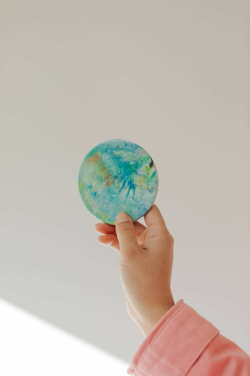 Recycled Plastic Coasters - Ye-O - Set of 4