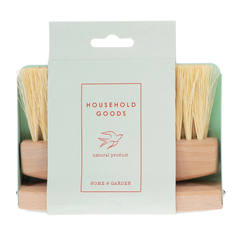 Wooden Table Brush And Pan Set - Pistachio