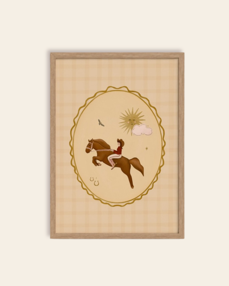 Queen of the Rodeo - Giclee Art Print - Cowgirl Cameo: A3