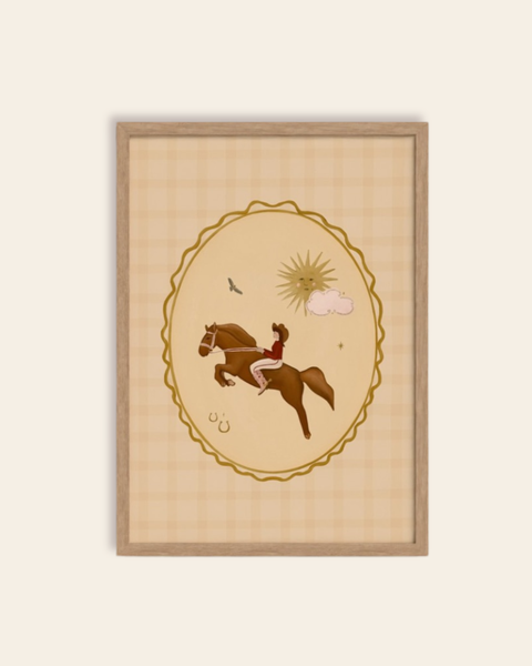 Queen of the Rodeo - Giclee Art Print - Cowgirl Cameo: A3