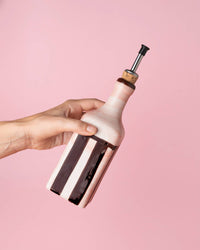 Ceramic Olive Oil Dispenser 475 ml – Pink Chocolate