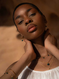 Mohica Raw Emerald Necklace