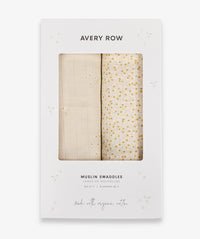Organic Baby Muslins, Set of 2 - Wild Chamomile / Daisy Meadow
