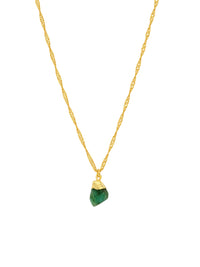 Mohica Raw Emerald Necklace
