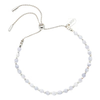 Amelia Bracelet - Blue Lace Agate - Silver Plated