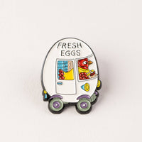 Magpie x Richard Scarry Egg Van Enamel Pin