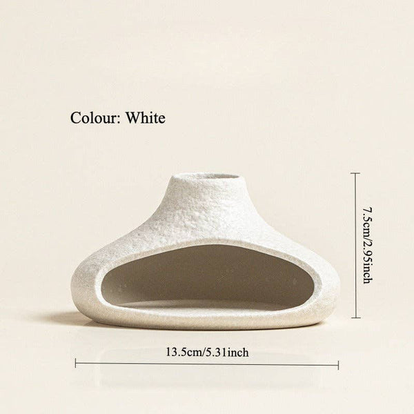 Gohobi Little Chimney Ceramic Aromatherapy Fireplace Burner: White