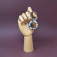 Yin and Yang Key Fob - Pale Pink