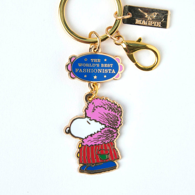Peanuts World's Best Fashionista Keyring