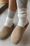 Le Bon Shoppe - Color Block Cottage Socks - Oatmeal/Flax