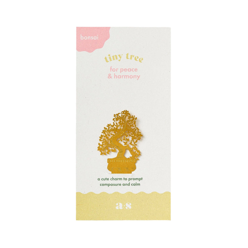 Tiny Tree Brass Ornament - Bonsai