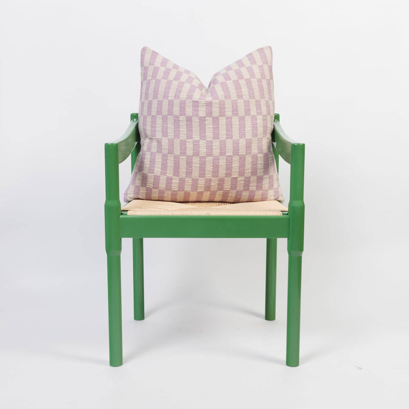 Cotton Woven Throw Pillow/Cushion Cover: Blok Pink