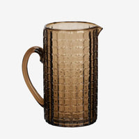 Madam Stoltz - Coloured Glass Jug (Brown)