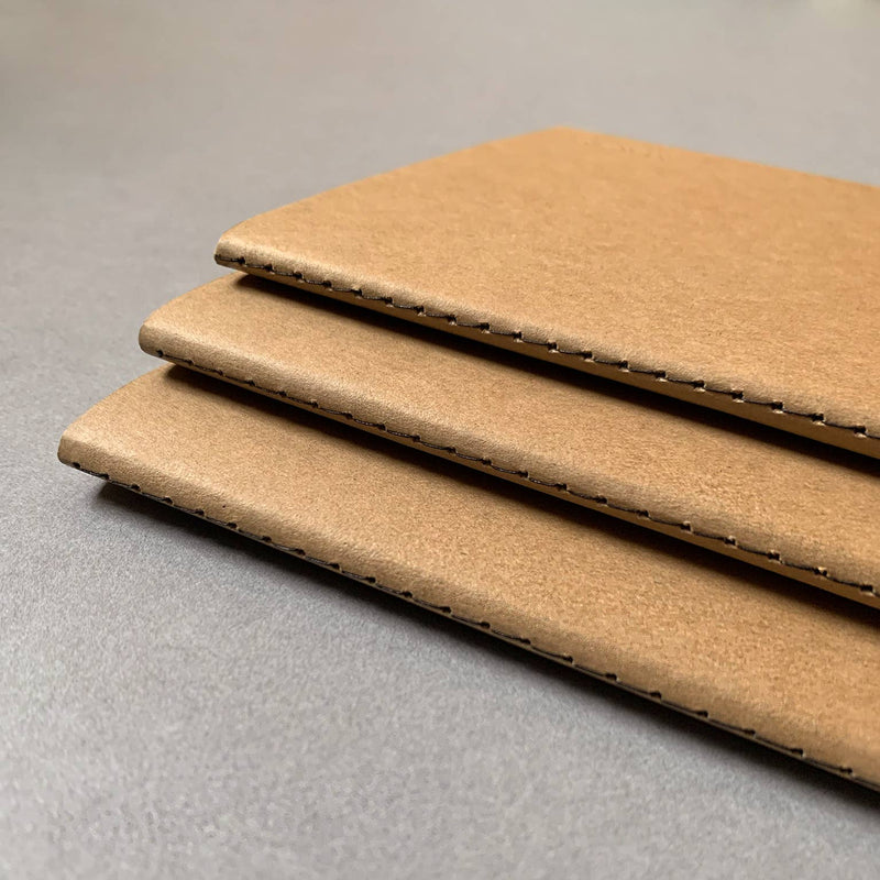 A5 Recycled Thread Sewn Notepad - Biscuit