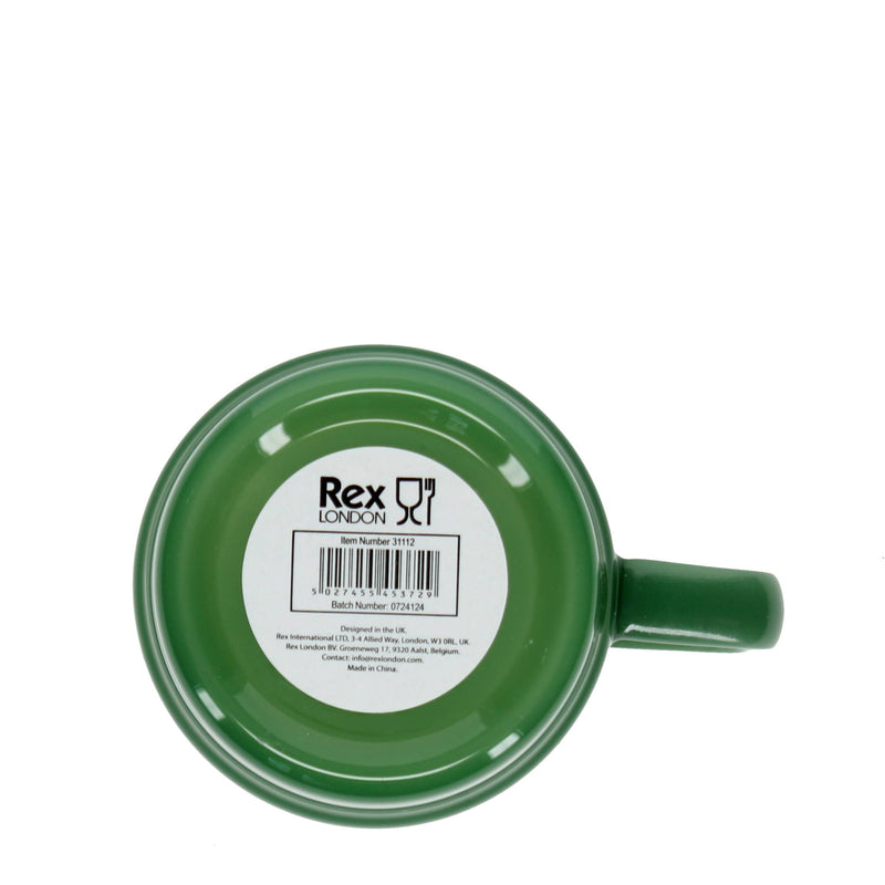 Stacking Glass Coffee Cup - Jade Green