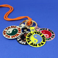 Yin and Yang Key Fob - Black