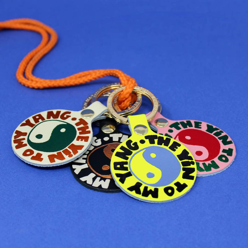 Yin and Yang Key Fob - Black
