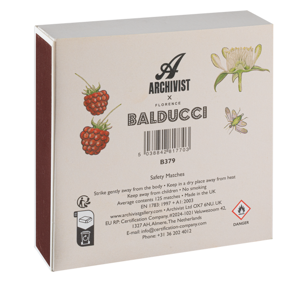 Rose Framboise Matches | Square Matchboxes