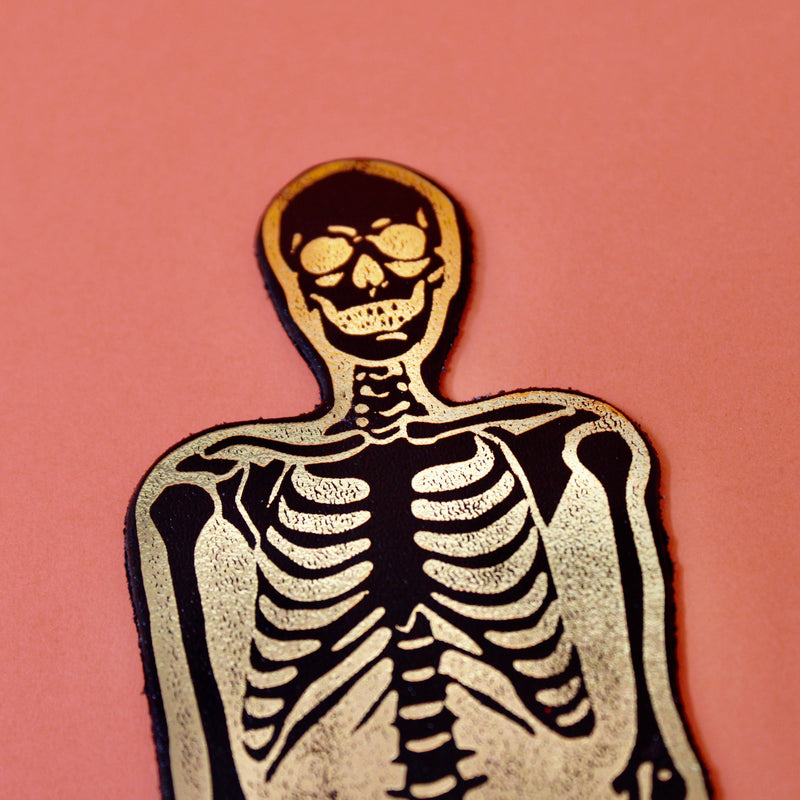 Skeleton Bookmark - Cream