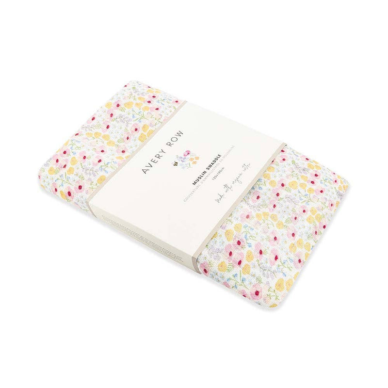 Avery Row - Muslin Swaddle - Wildflower Garden
