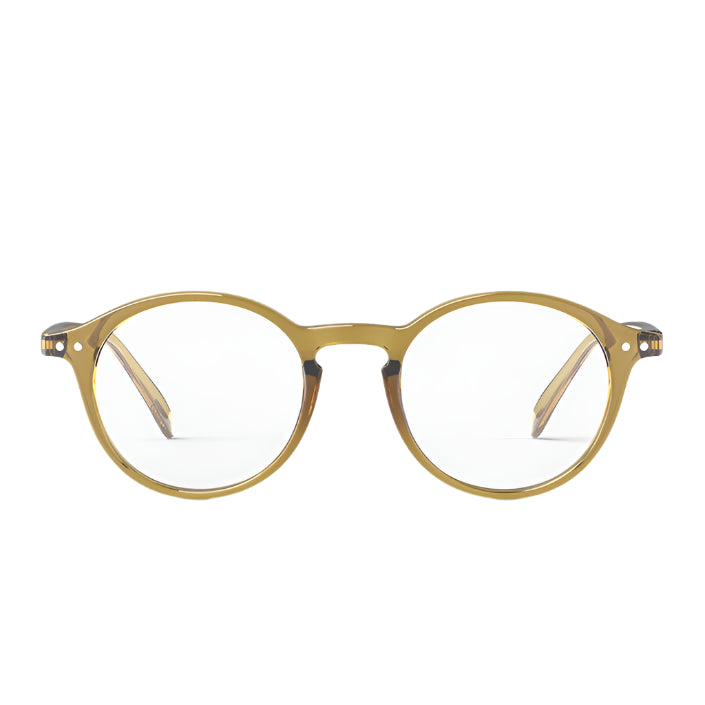 #D Reading Glasses - Golden Green