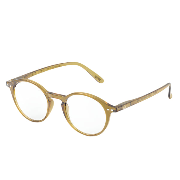 #D Reading Glasses - Golden Green