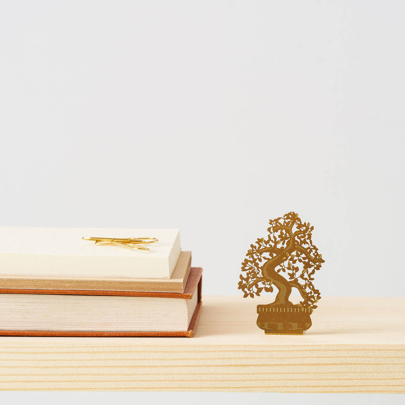 Tiny Tree Brass Ornament - Bonsai