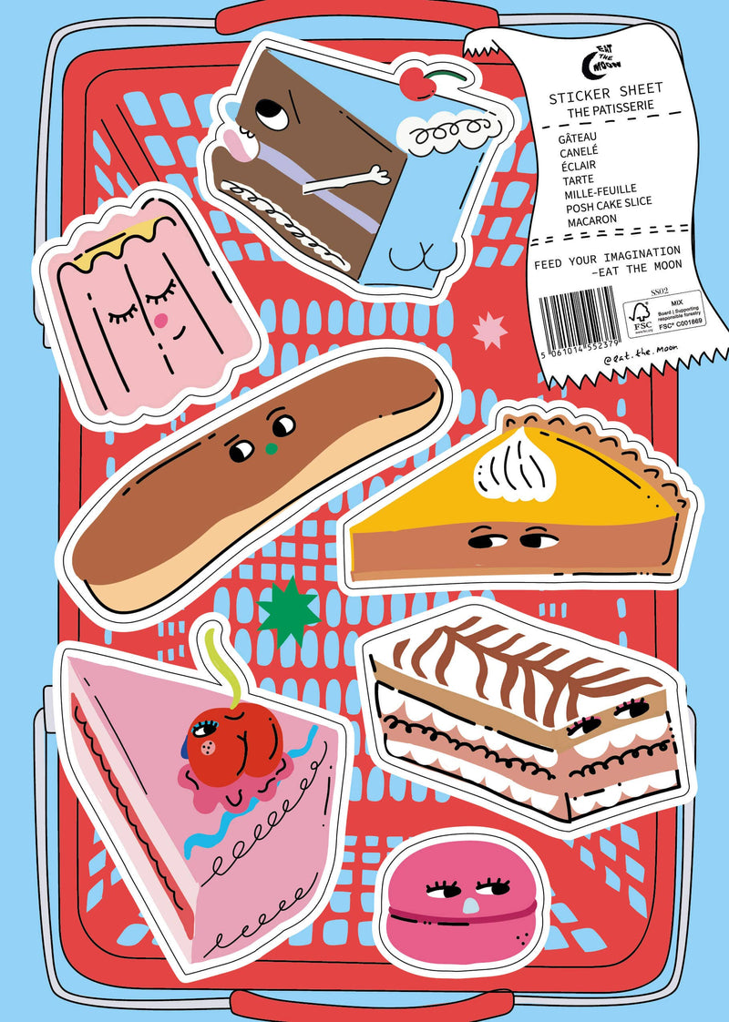 A5 Sticker Sheet (ETM) - The Patisserie
