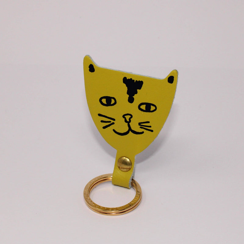Cat Key Fob - Cream