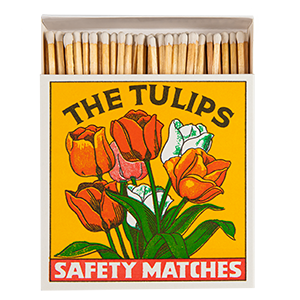 The Tulips Matches | Square Matchboxes