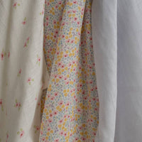Avery Row - Muslin Squares, Set of 3 - Wildflower Garden