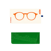 #D Reading Glasses - Orange Smash