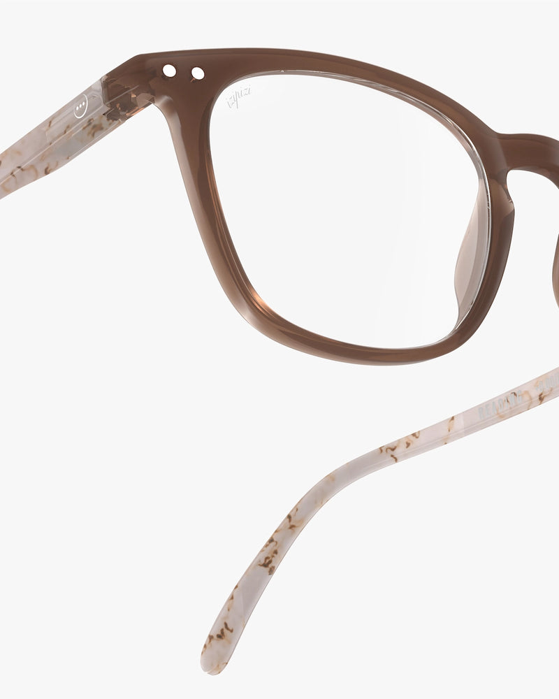 #E Reading Glasses - Light Marble