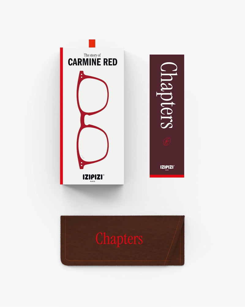 #E Reading Glasses - Carmine Red
