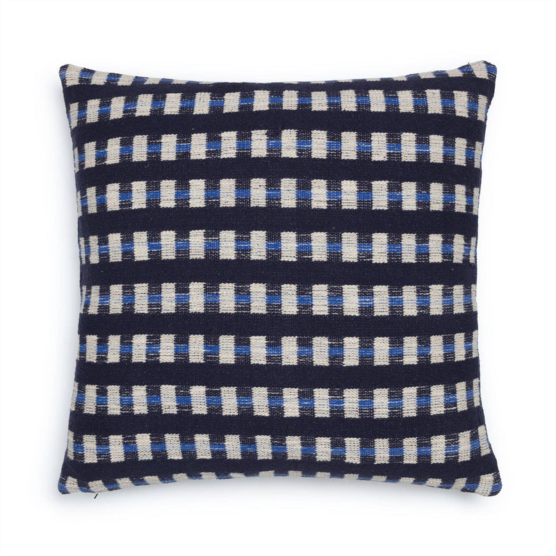 Cotton Woven Throw Pillow/Cushion Cover: Hila Cobalt