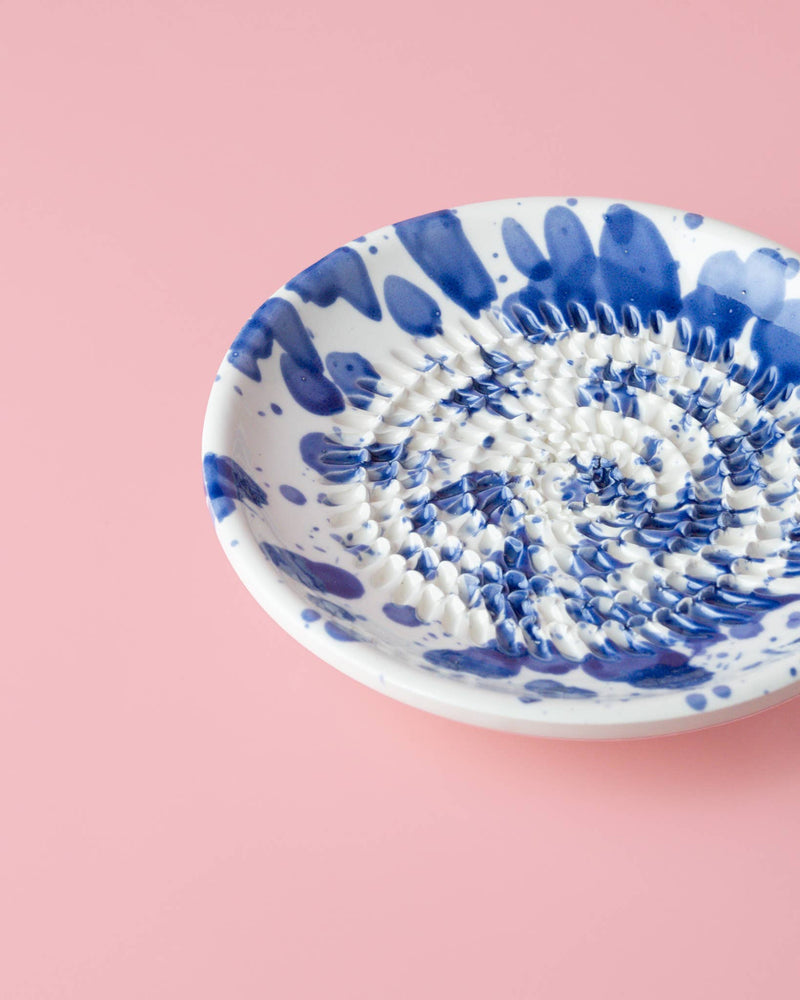 Small Garlic Grater Ceramic Dish - Persia