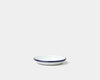 FALCON ENAMELWARE - Sauce Dish - White with Blue Rim