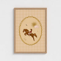 Queen of the Rodeo - Giclee Art Print - Cowgirl Cameo: A3
