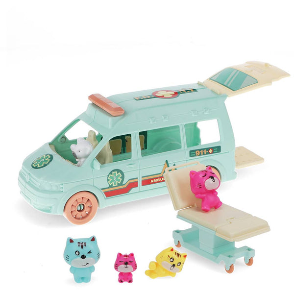 Little World Playset - Kitten Ambulance