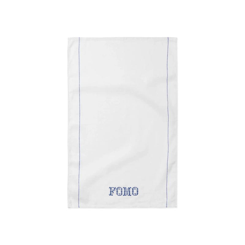 Embroidered Tea Towel - FOMO