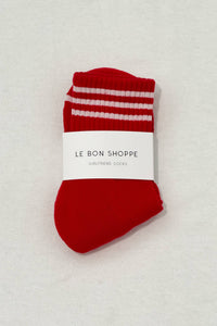 Le Bon Shoppe - Girlfriend Socks - Scarlet
