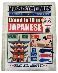 Nursery Times Crinkly Newspaper - Count to 10 in Japanese