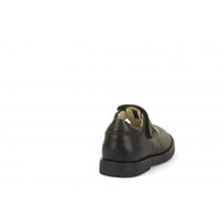 Evia T-Bar School Shoe - Black Matte Leather